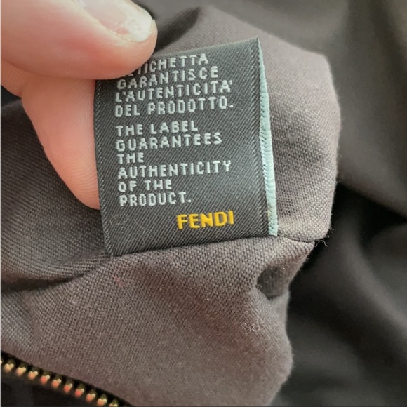 Fendi Zucca Black Canvas Monogram Mia Large Shoulder Bag - Picture 5 of 5